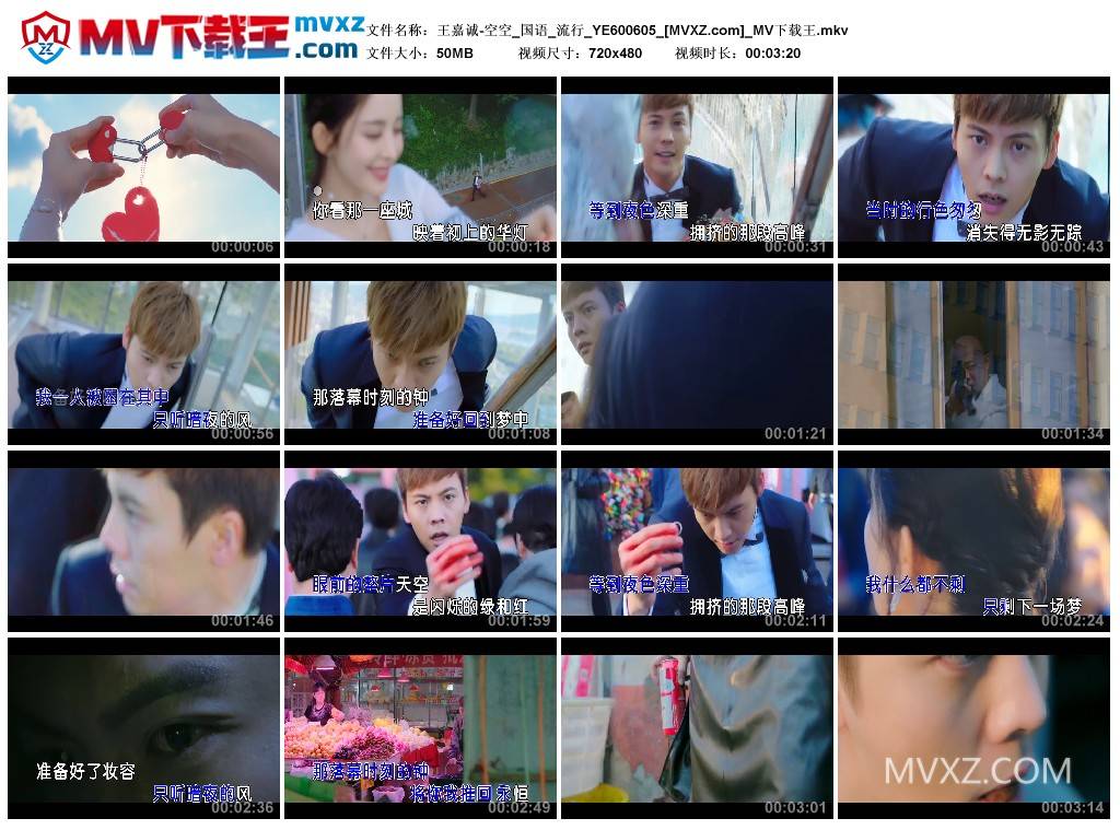 王嘉诚-空空_国语_流行_YE600605